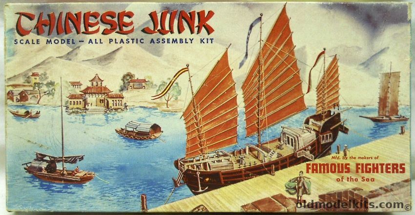 Aurora 1/68 Chinese Junk Famous Fighters of the Sea, 430-249 plastic model kit